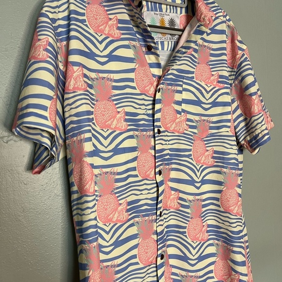 Tropical bros SUPER STRETCH - PURE PINEAPPLE HAWAIIAN SHIRT - Picture 5 of 7